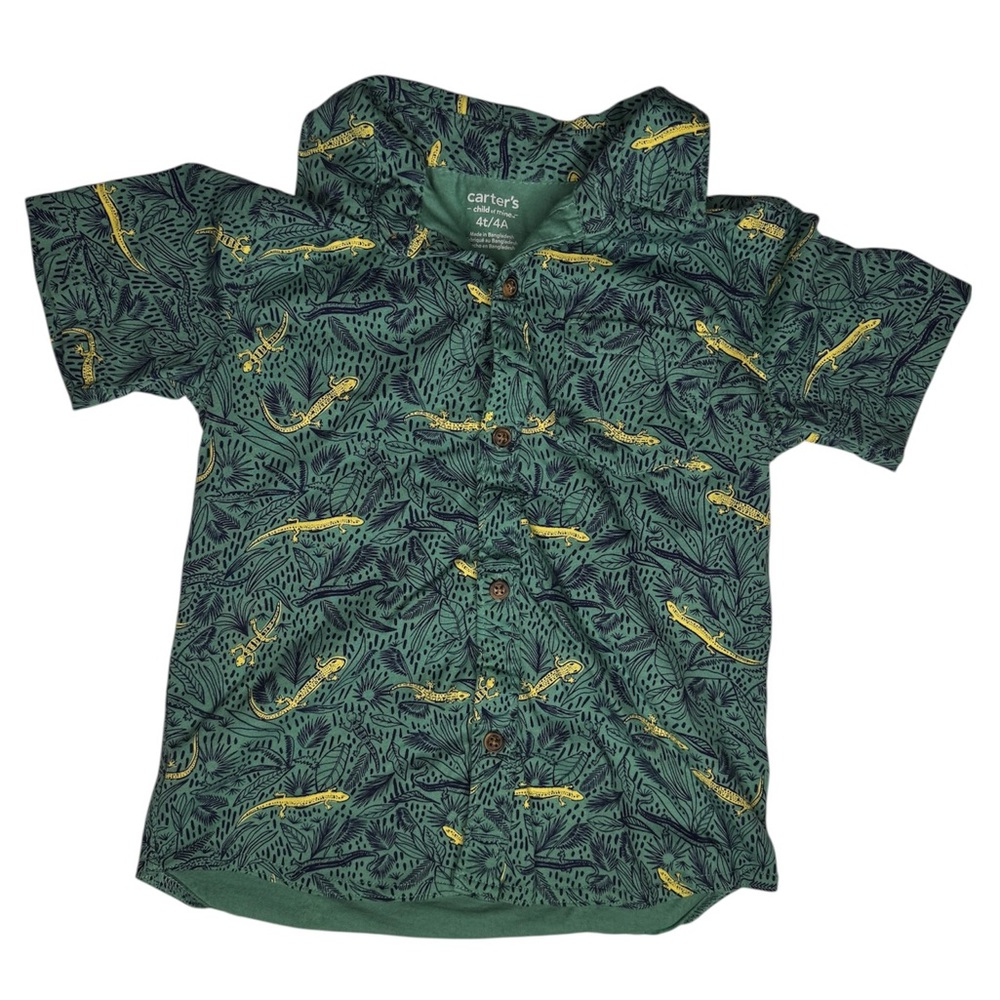 Carter's Jungle Print Green Shirt